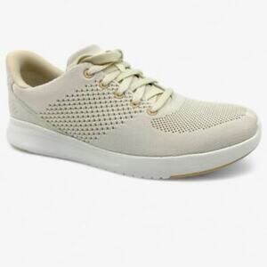 KIZIK Men's Size 6 Wide W 7.5 Wide Lima Hands Free Knit Sneaker Shoe White Cream